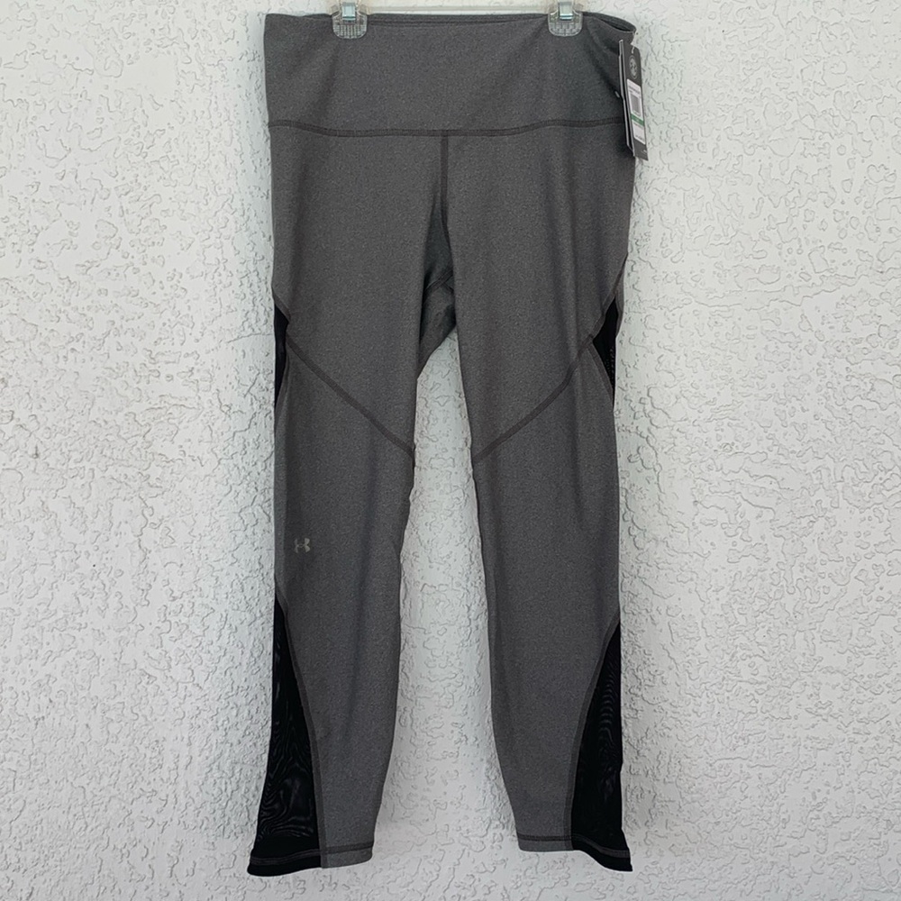UNDER ARMOR COMPRESSION MASH ANKLE CROP LEGGINS size L